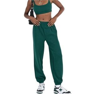 Princess Polly Aarabella Jogger Sweatpants – Deep Green